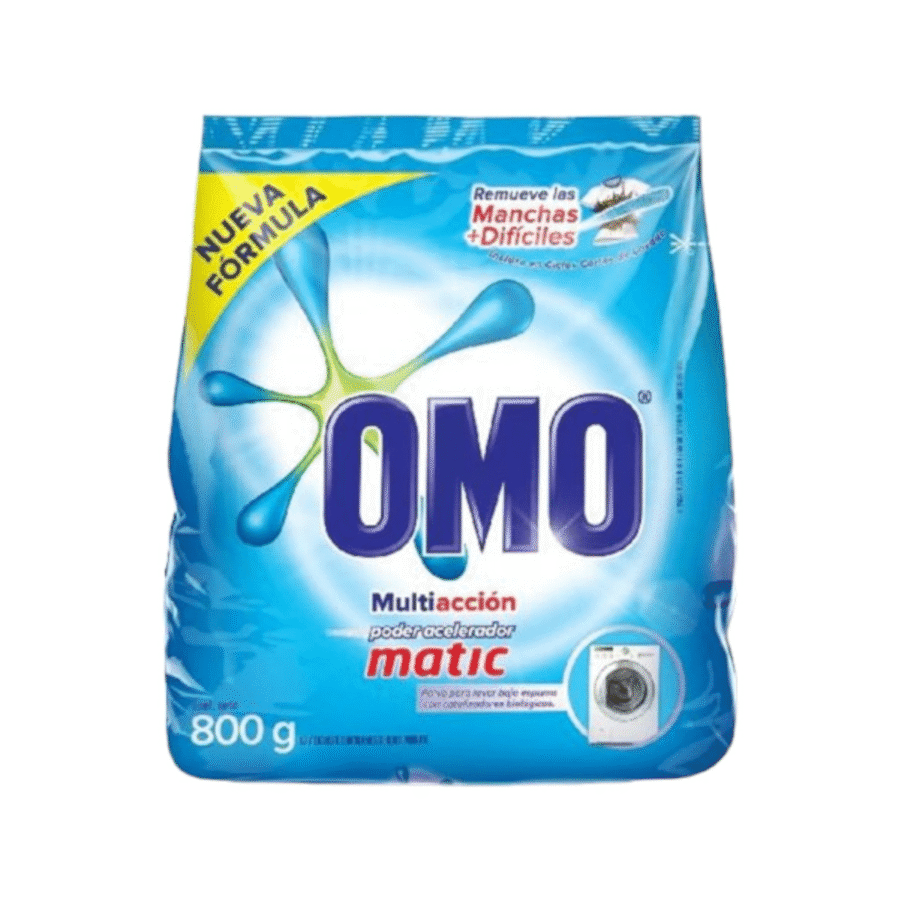 Detergente en Polvo Omo Matic Bolsa 800 g