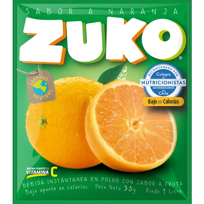 Zuko Naranja - Polvo para jugo